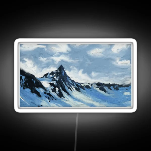 Snowy Peaks RGB Neon Sign