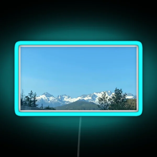 Snowy Peaks RGB Neon Sign