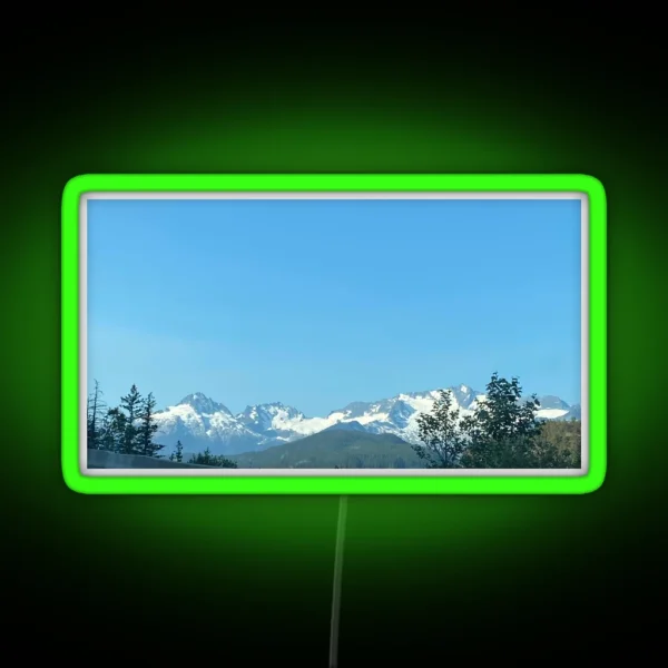 Snowy Peaks RGB Neon Sign