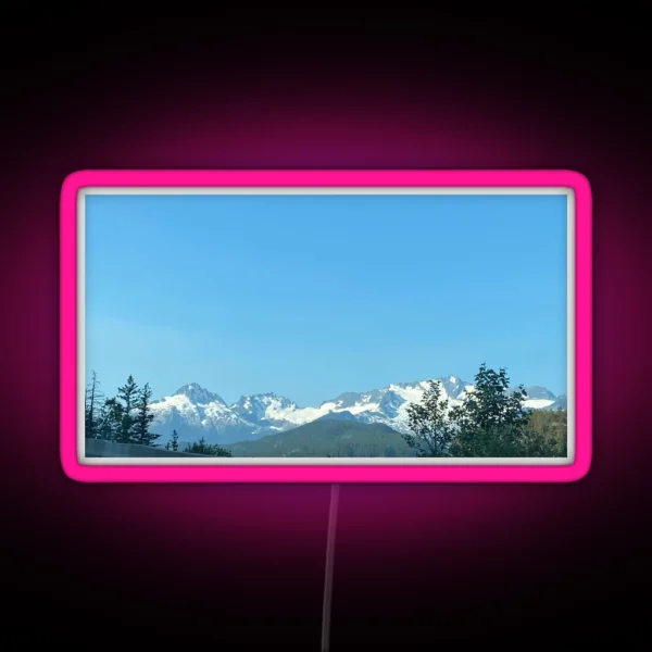 Snowy Peaks RGB Neon Sign