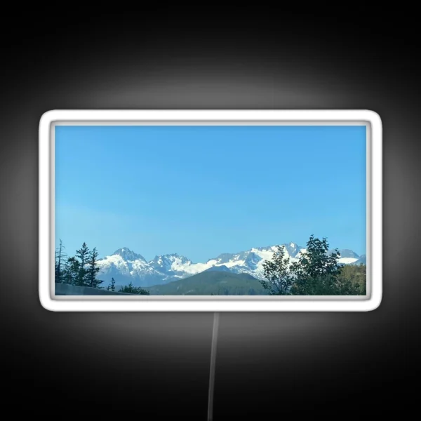 Snowy Peaks RGB Neon Sign