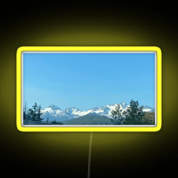 Snowy Peaks RGB Neon Sign