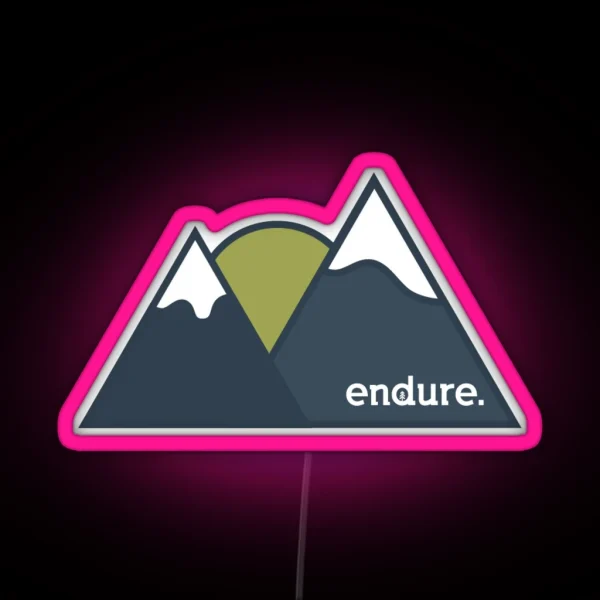 Snowy Peaks RGB Neon Sign