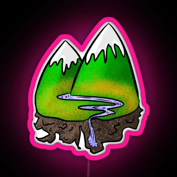 Snowy Peaks RGB Neon Sign