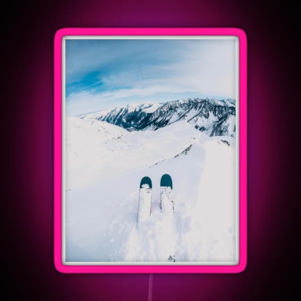 Snowy Peaks RGB Neon Sign