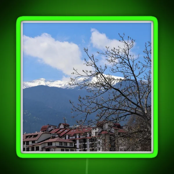 Snowy Peaks RGB Neon Sign