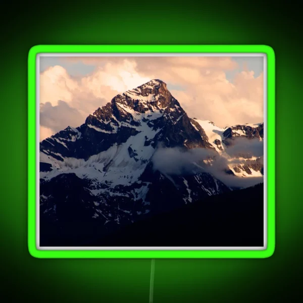 Snowy Peaks RGB Neon Sign