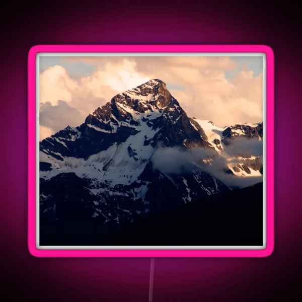 Snowy Peaks RGB Neon Sign