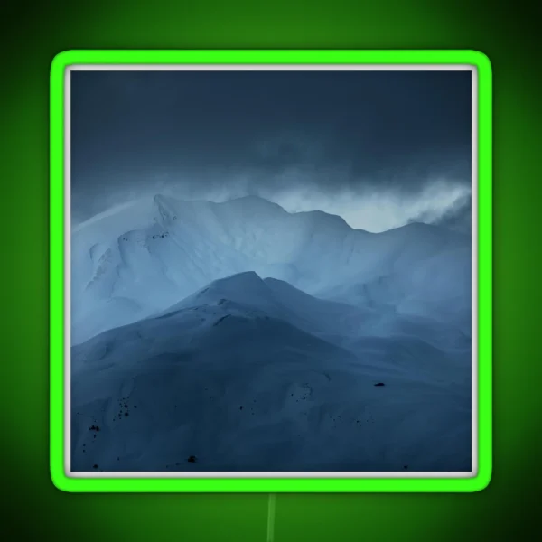 Snowy Peaks RGB Neon Sign