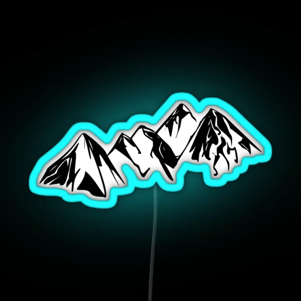 Snowy Peaks RGB Neon Sign