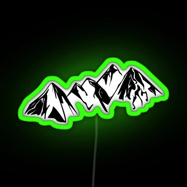 Snowy Peaks RGB Neon Sign