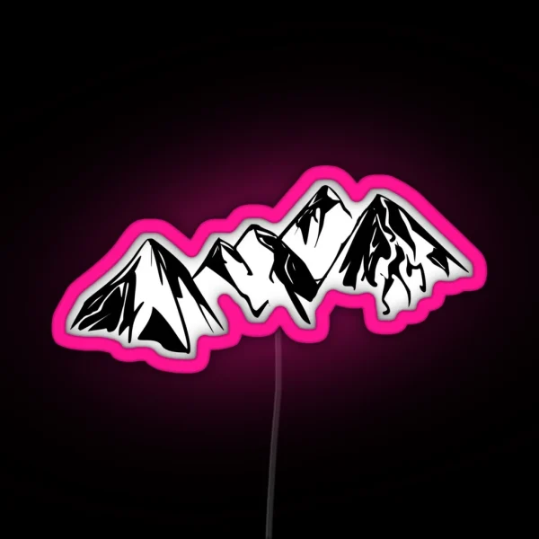 Snowy Peaks RGB Neon Sign