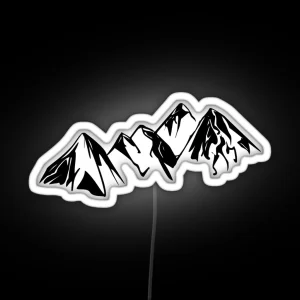 Snowy Peaks RGB Neon Sign