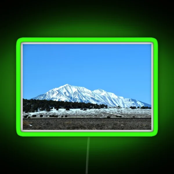 Snowy Peaks RGB Neon Sign