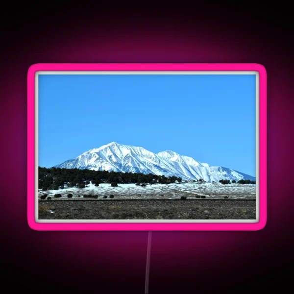 Snowy Peaks RGB Neon Sign