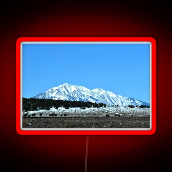 Snowy Peaks RGB Neon Sign