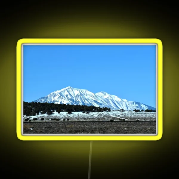 Snowy Peaks RGB Neon Sign
