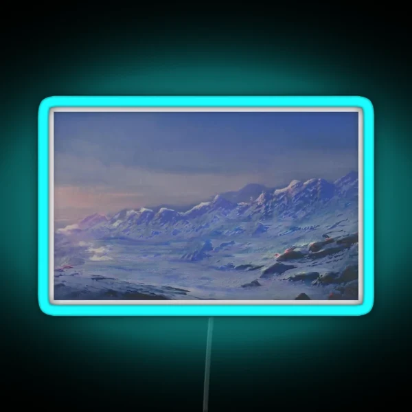 Snowy Peaks RGB Neon Sign