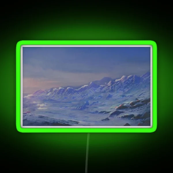 Snowy Peaks RGB Neon Sign