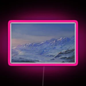 Snowy Peaks RGB Neon Sign