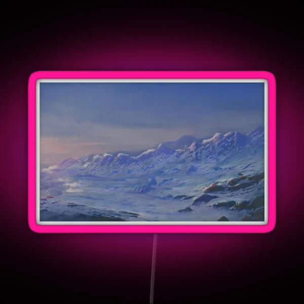 Snowy Peaks RGB Neon Sign