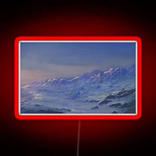 Snowy Peaks RGB Neon Sign