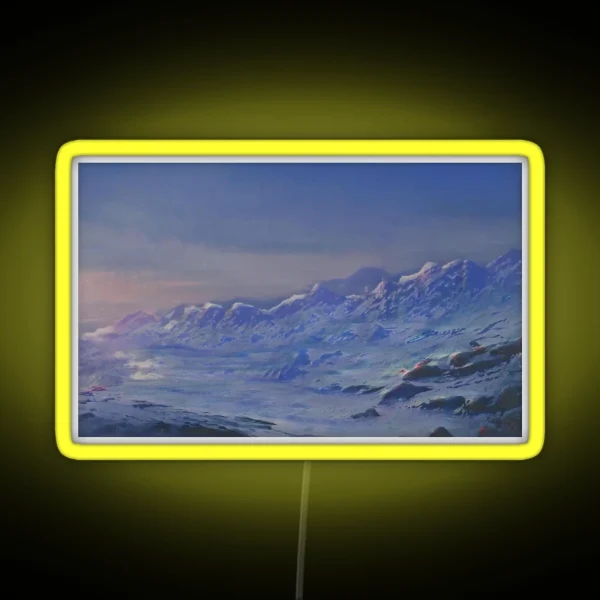 Snowy Peaks RGB Neon Sign