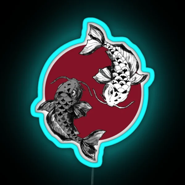 SNS Koi Fish RGB Neon Sign