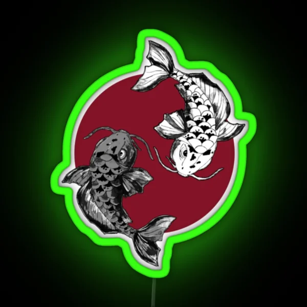 SNS Koi Fish RGB Neon Sign