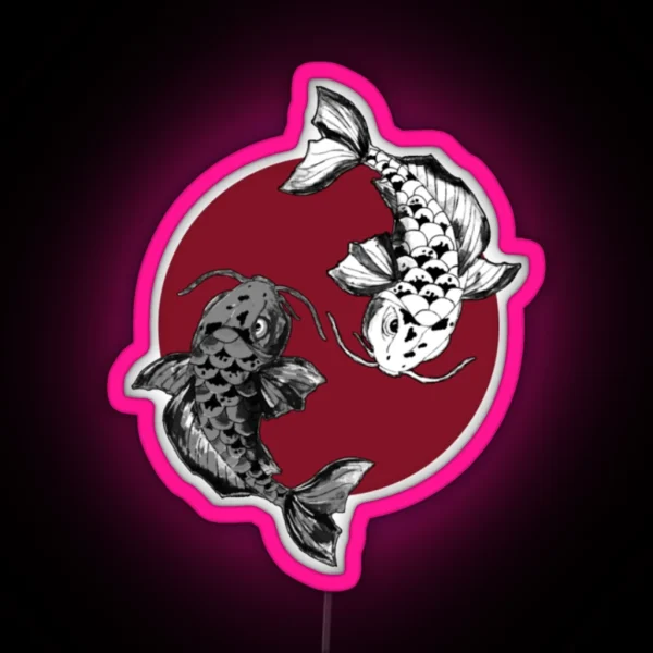 SNS Koi Fish RGB Neon Sign
