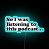 RGB Neon Sign with Podcast Theme