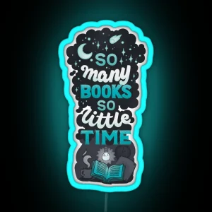 So Many Books RGB Neon Sign