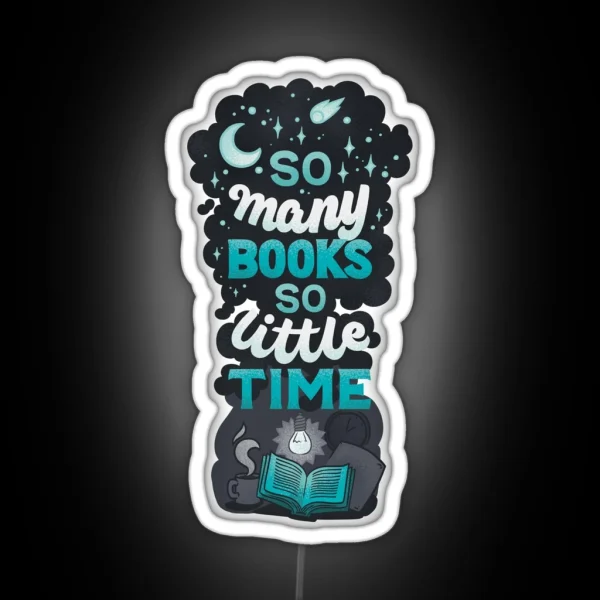 So Many Books RGB Neon Sign