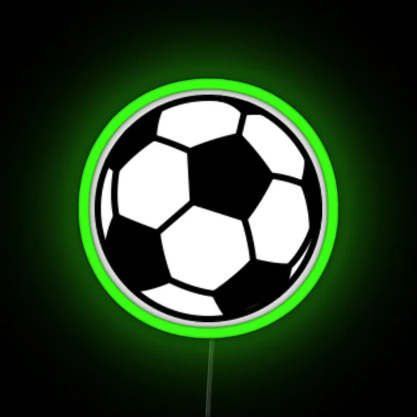 SOCCER BALL RGB Neon Sign