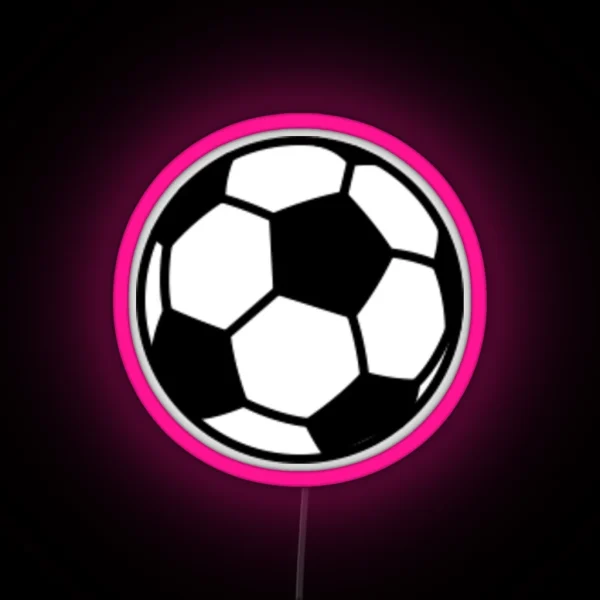 SOCCER BALL RGB Neon Sign