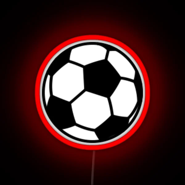 SOCCER BALL RGB Neon Sign