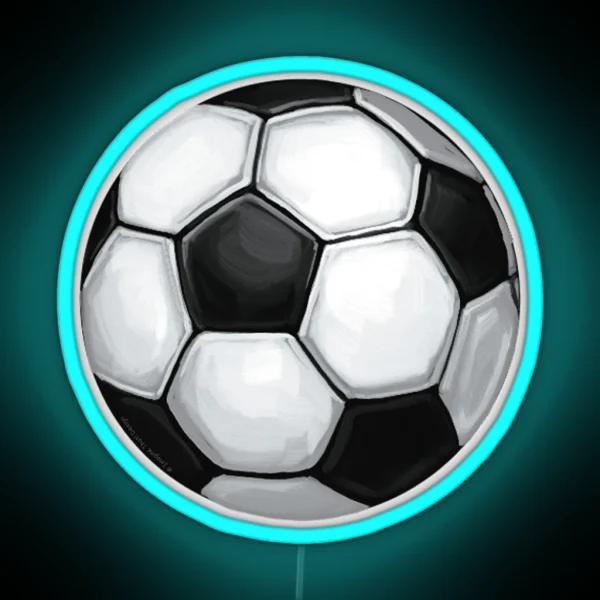 Soccer Ball RGB Neon Sign