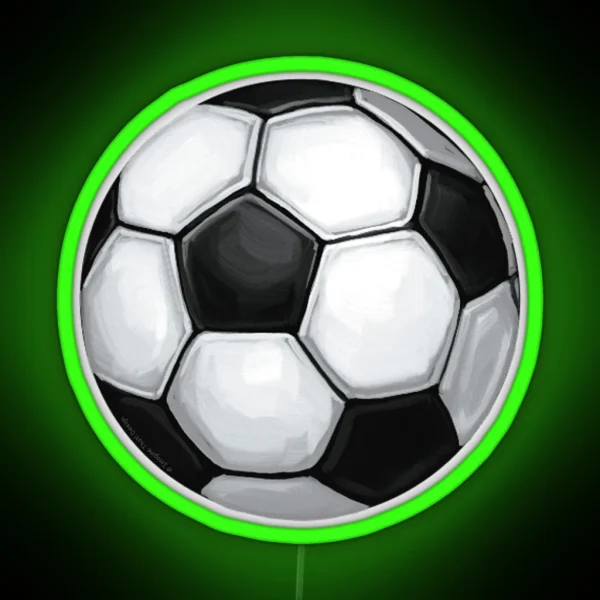 Soccer Ball RGB Neon Sign