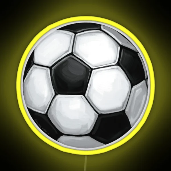 Soccer Ball RGB Neon Sign