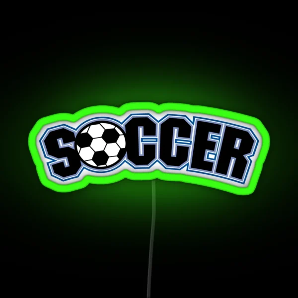 Soccer RGB Neon Sign