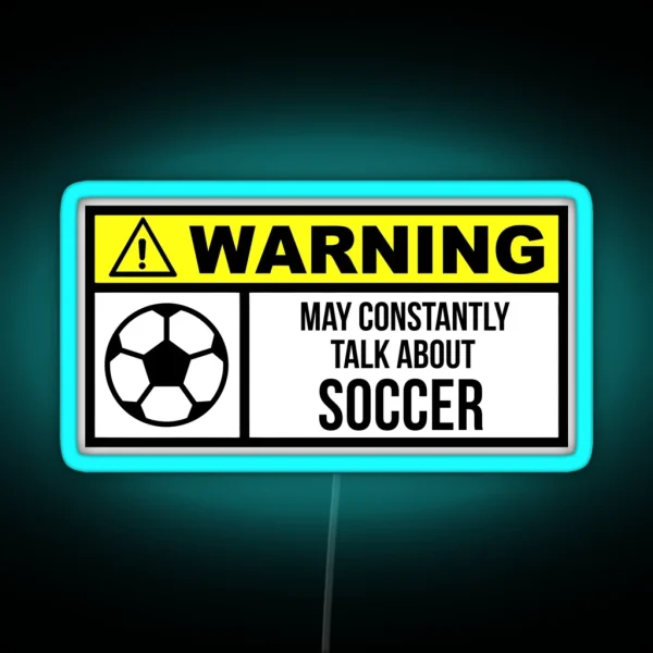Soccer RGB Neon Sign