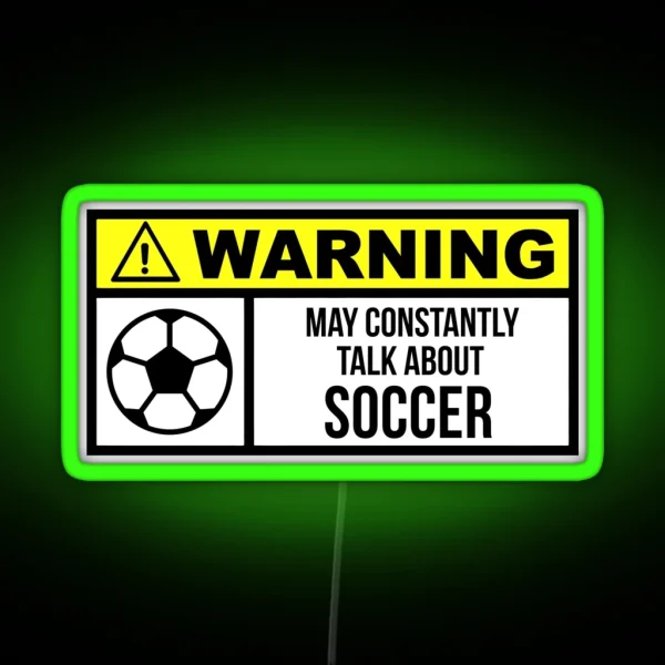 Soccer RGB Neon Sign