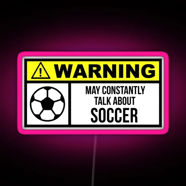 Soccer RGB Neon Sign