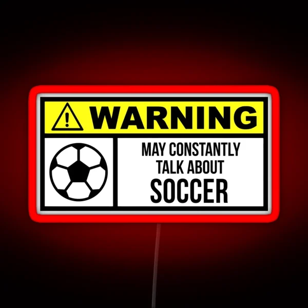 Soccer RGB Neon Sign