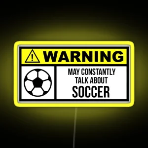 Soccer RGB Neon Sign