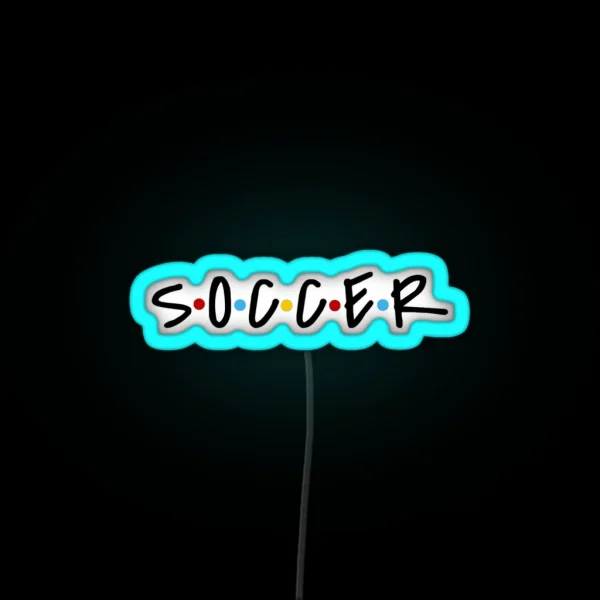 Soccer RGB Neon Sign