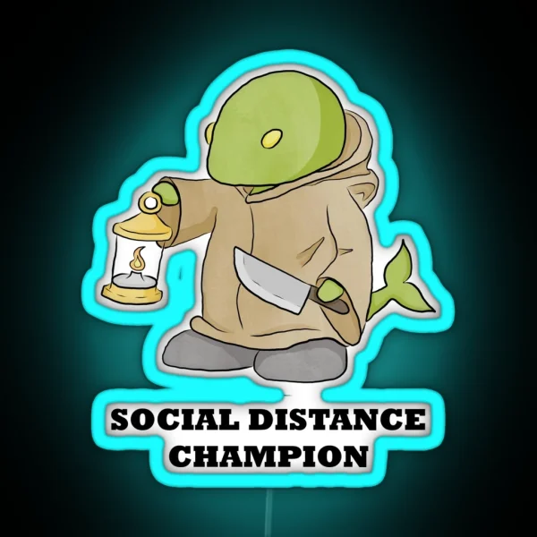 Social Distance Tonberry RGB Neon Sign