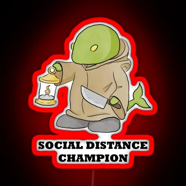 Social Distance Tonberry RGB Neon Sign