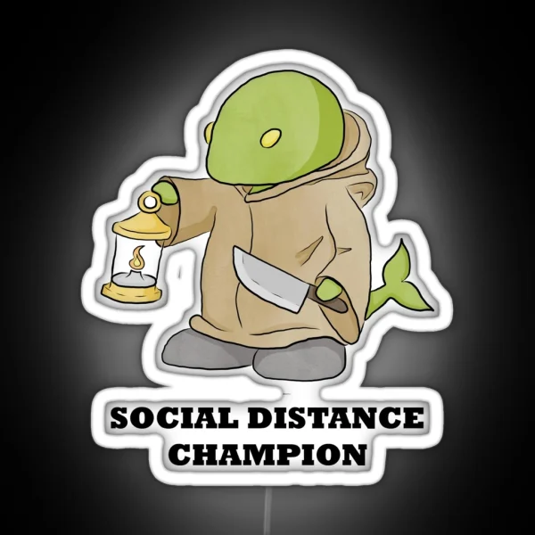 Social Distance Tonberry RGB Neon Sign