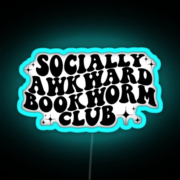 Socially Awkward Book Club RGB Neon Sign